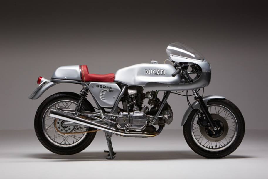 La Ducati 860 GT di met anni &#39;70 ebbe poco successo. Eccola nella interpretazione attuale di John Fallon, da brutto anatroccolo a bellissimo cingo